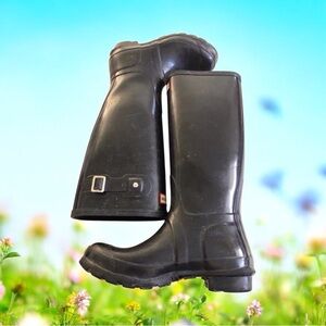 Hunter Black Waterproof Footwear Rain Snow Boots Women’s Size 6